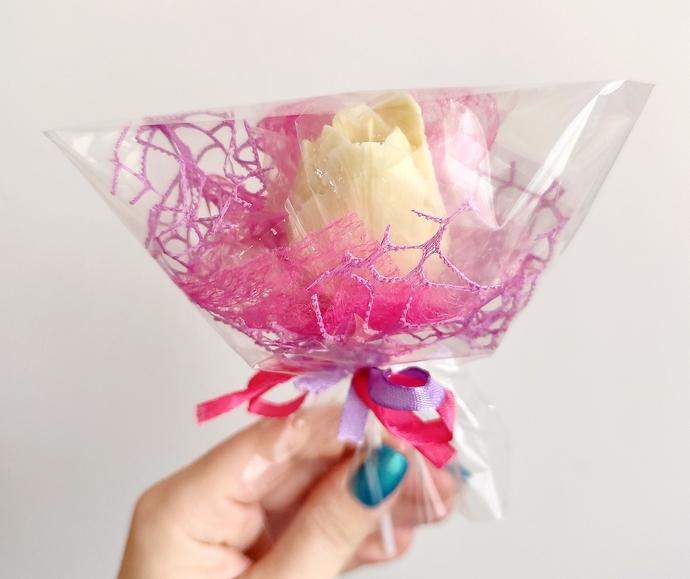 Tulipan duży z białej czekolady 0